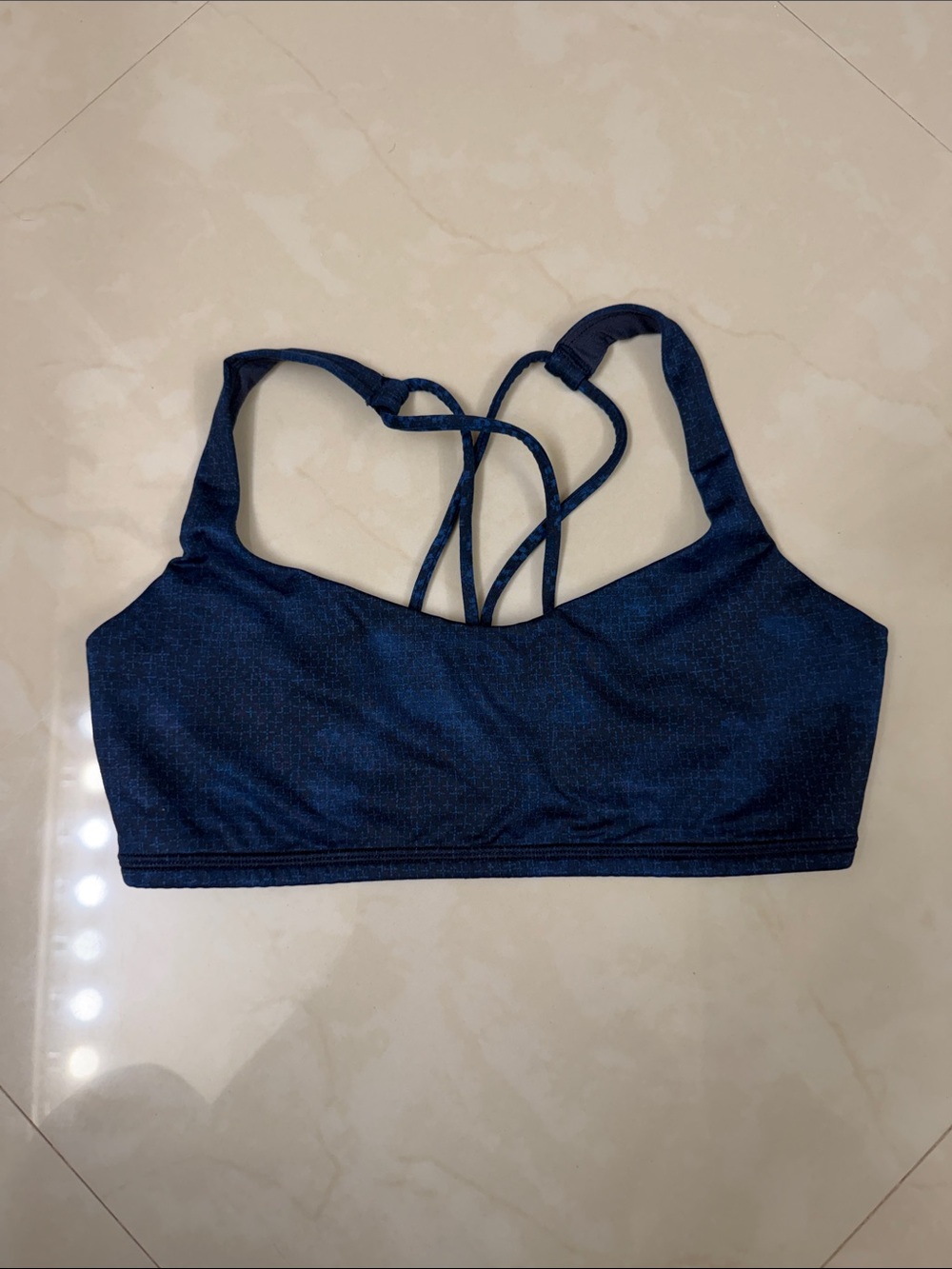 lululemon athletica Navy Strappy Back Sports Bra